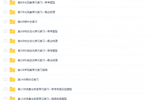 杜春雨八年级物理课程满分冲刺班(2013年度苏科修订版)